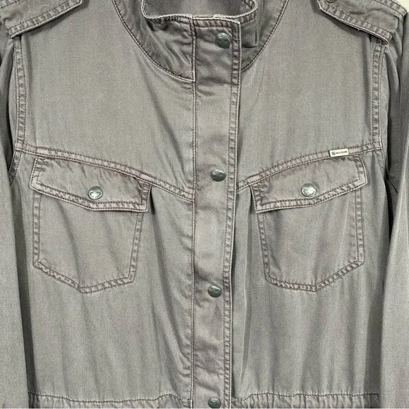 Max Jeans Gray Tencel Grunge Utility Jacket - Picture 4 of 7